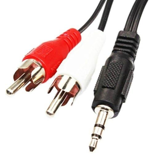 Upix 3.5mm Stereo Male to 2RCA Male Audio Cable (EP to 2RCA) 1.3 Meters (4.3 Feet) - Connects Mobile and Home Theatre - Image 2