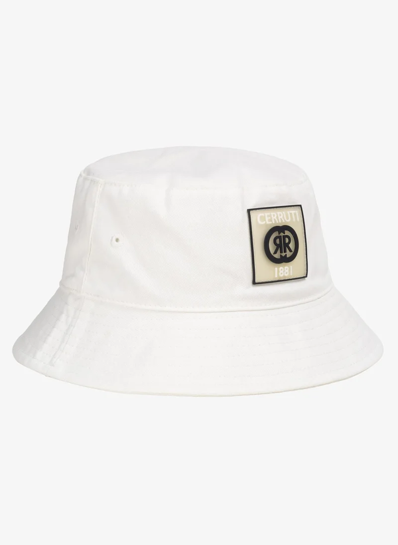 CERRUTI 1881 Cerruti 1881 Cotton Hat with Signature Logo, White, Size U