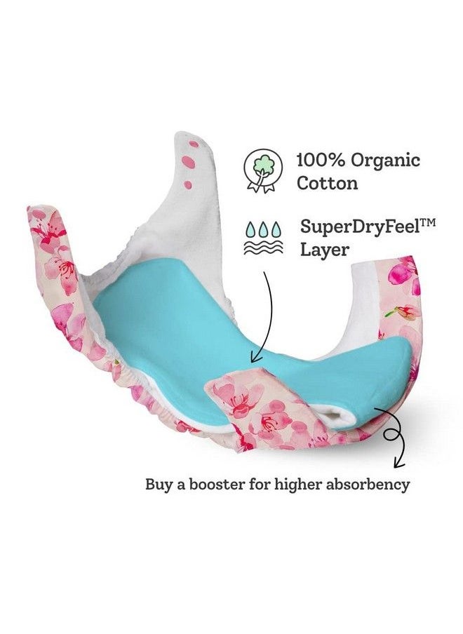 New Uno Freesize Cloth Diaper ; Cloth Diaper For Babies 0 To 3 Years ; Washable & Reusable Cloth Diaper ; Comes With Cloth Diaper Insert ; 1 Diaper And 1 Organic Cotton Soaker