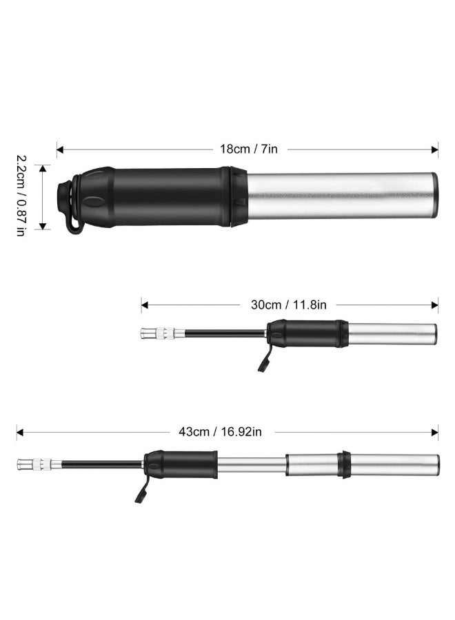 Generic Mini Bike Tire Pump, Portable Frame Mount Inflator for Bicycle and Ball  - Image 4