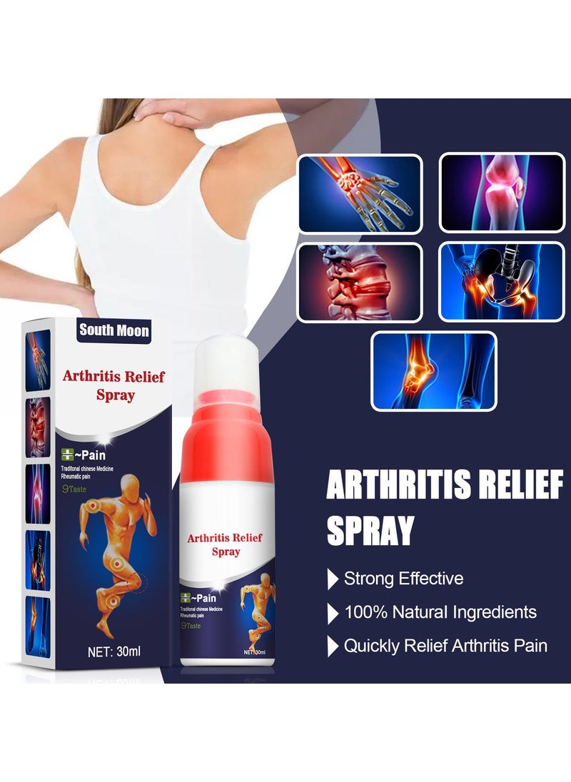 SOUTH MOON 3-PACK Shoulder Neck Lumbar Leg Joint Pain Relief Spray, Cold Compress Gel for Joints 30ml*3 - Image 3