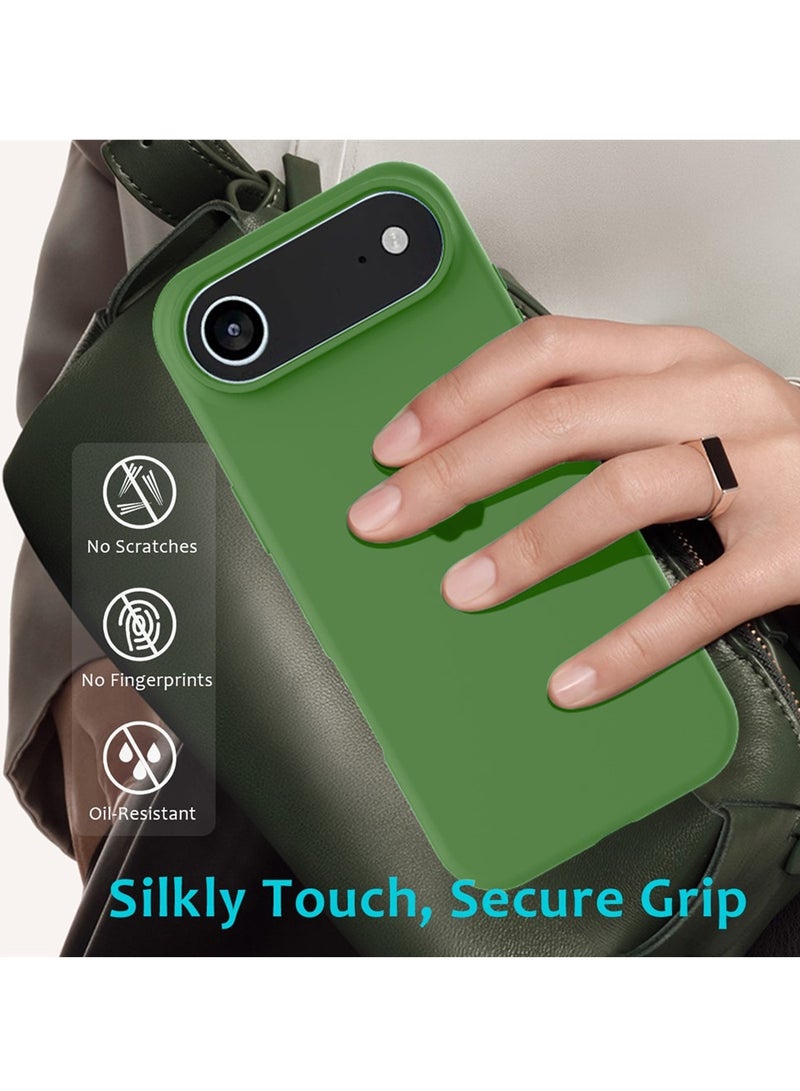 Wtech Apple iPhone Air 5G 2025 Luxury Premium Quality Liquid Silicone Case Cover (MCRPSN) - Light Mint - Image 2