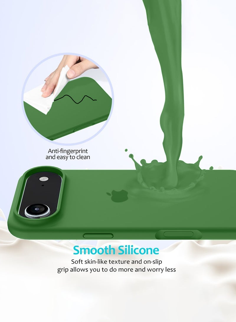 Wtech Apple iPhone Air 5G 2025 Luxury Premium Quality Liquid Silicone Case Cover (MCRPSN) - Light Mint - Image 3