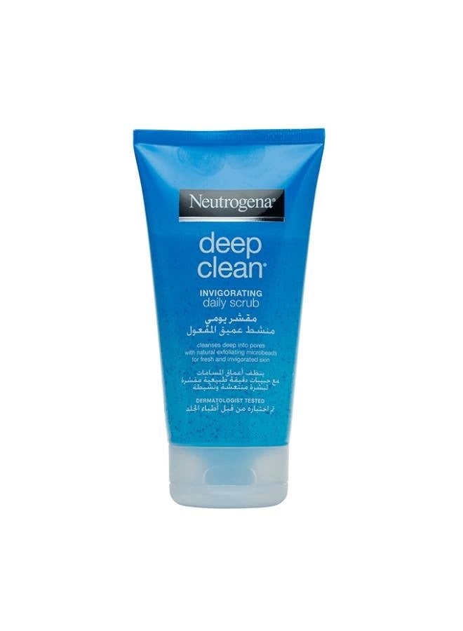 Neutrogena Face Scrub, Deep Clean, Invigorating, Normal To Combination Skin, 150ml - Image 1