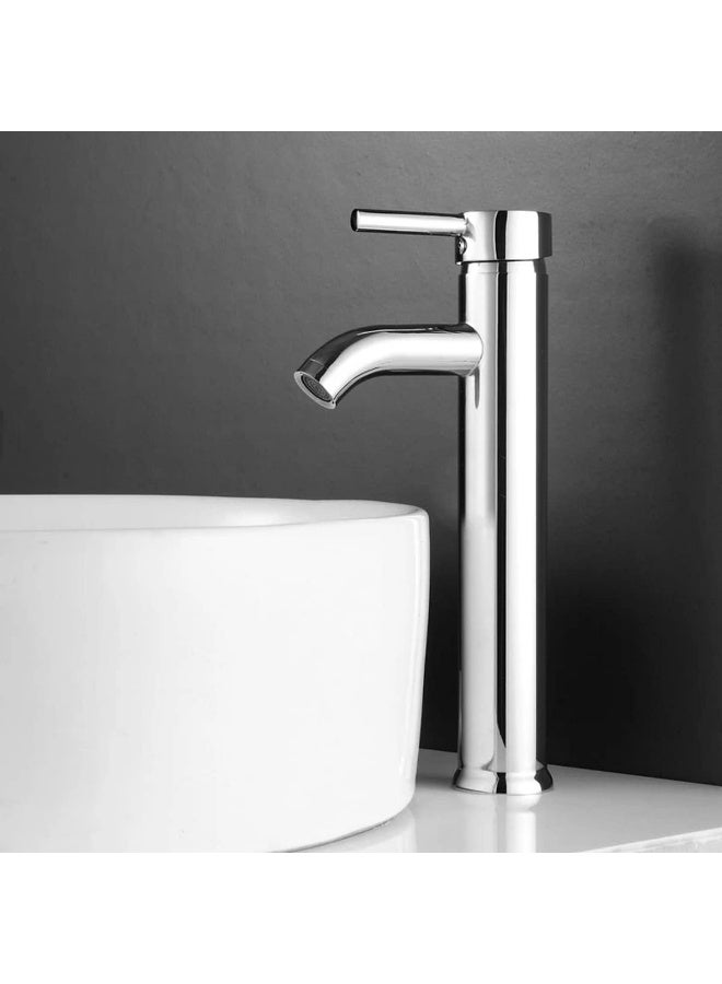 Biella Chrome Plated Wash Basin Mixer  Single Lever Deck Mounted Faucet For Cold And Hot Water - Image 3