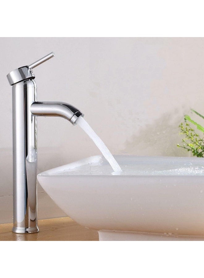 Biella Chrome Plated Wash Basin Mixer  Single Lever Deck Mounted Faucet For Cold And Hot Water - Image 5