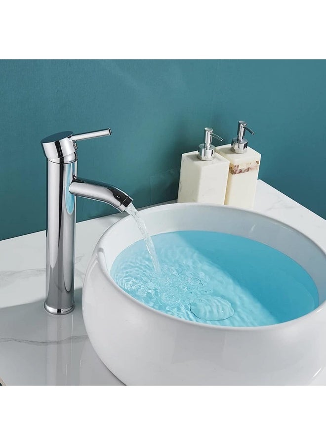 Biella Chrome Plated Wash Basin Mixer  Single Lever Deck Mounted Faucet For Cold And Hot Water - Image 4