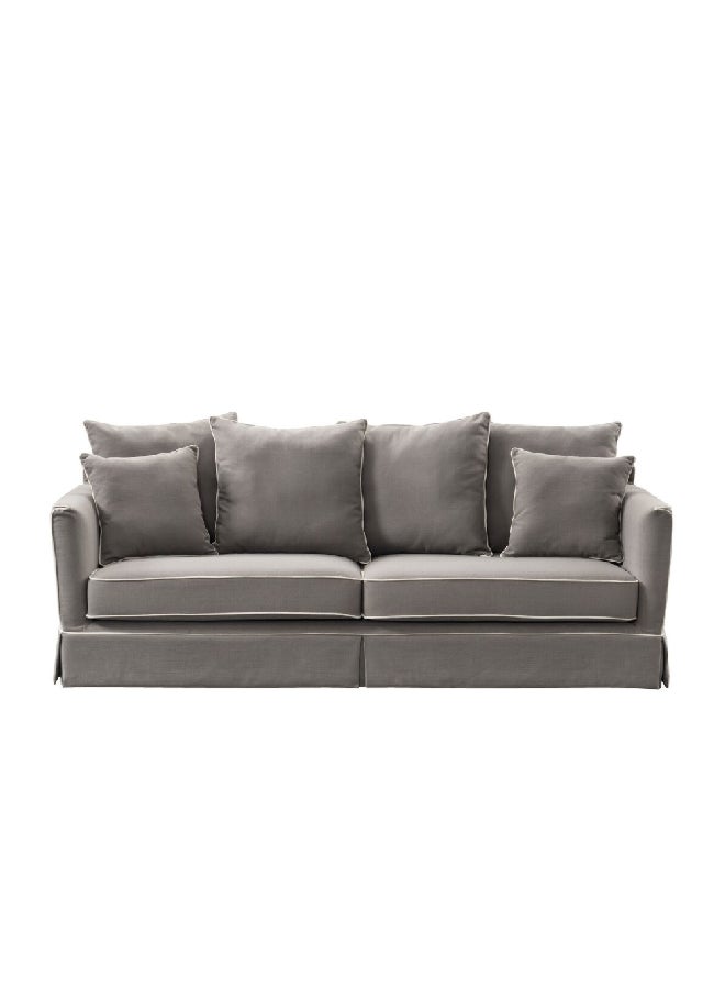 Micasa Elegant And Modern Design 3-Seater Fabric Sofa Grey 69 X 90 X 205 Cm Rl2362-3S  - Image 1