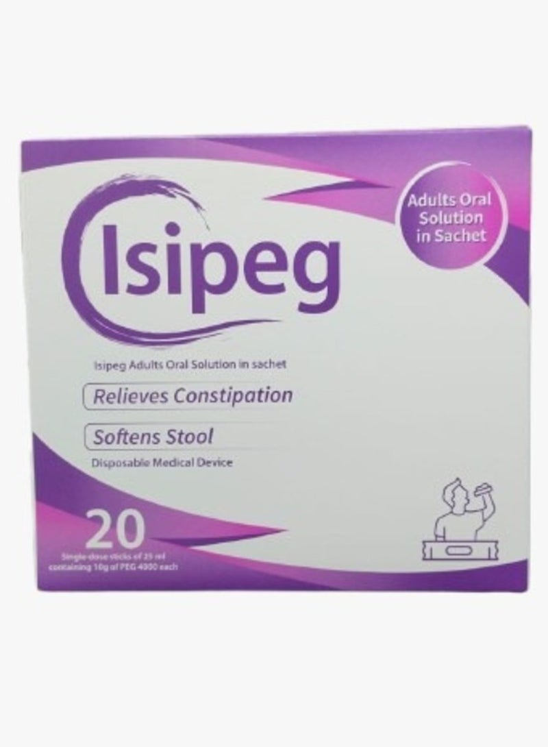 Isipeg Adult Oral Solution Sachet 20s For Constipation