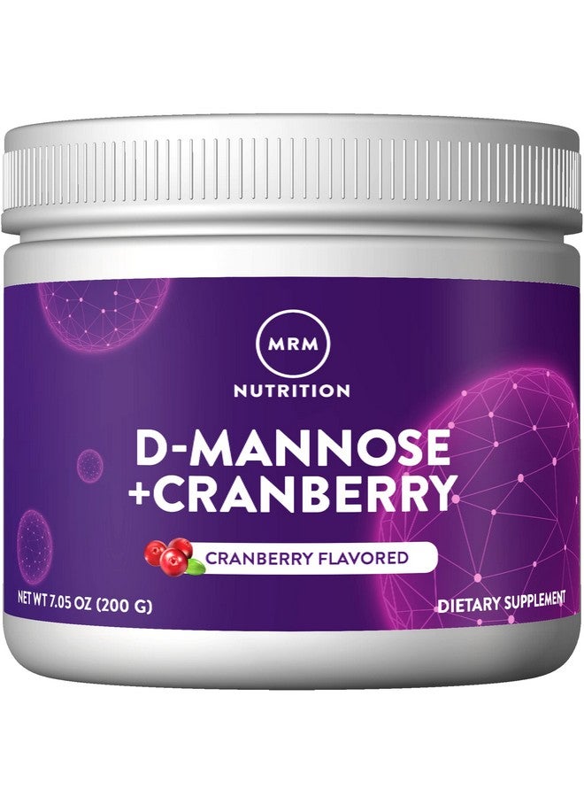 MRM Nutrition D-Mannose + Cranberry | Cranberry Flavored | Urinary Tract + Bladder Health | Low-Sugar | Gluten Free + Vegan | 40 Servings - Image 1