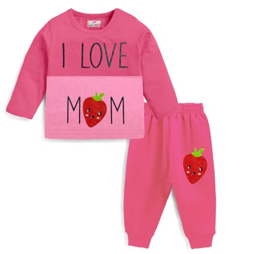 Kuchipoo Baby Girl Regular Fit Cotton Printed T-Shirts and Pyjamas Set (KUC-PSUT-113, 3-6 Months, Multi-Colored) - Image 4