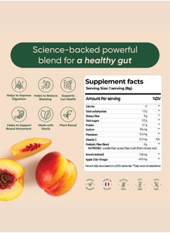 Rite GUT HEALTH Prebiotic Fiber Peach Flavor Drink mix - 120g (Pack of 15 sachets)  - Image 4