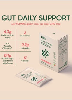 Rite GUT HEALTH Prebiotic Fiber Peach Flavor Drink mix - 120g (Pack of 15 sachets)  - Image 2