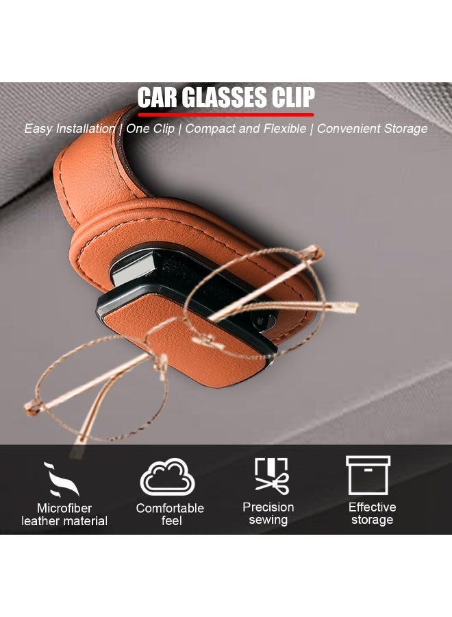Stylish Car Sunglasses Holder- High Quality Sun Visor Clip，Eyeglasses Hanger & Ticket Organizer, Universal Auto Interior Accessory - Image 3