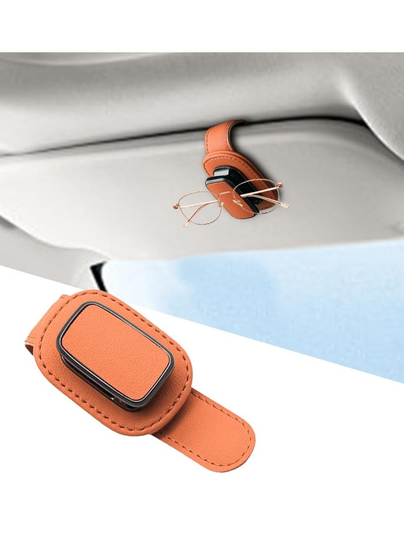 Stylish Car Sunglasses Holder- High Quality Sun Visor Clip，Eyeglasses Hanger & Ticket Organizer, Universal Auto Interior Accessory - Image 1
