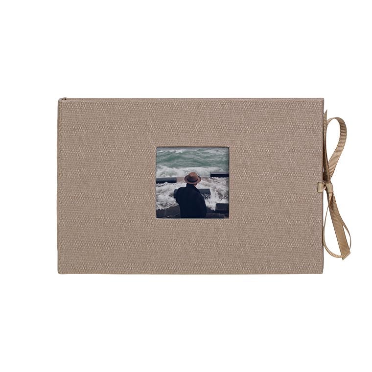 Kolo Noci Small 4x6 Photo Album Holds 24 Photos Ideal for Weddings and Baby Books Khaki