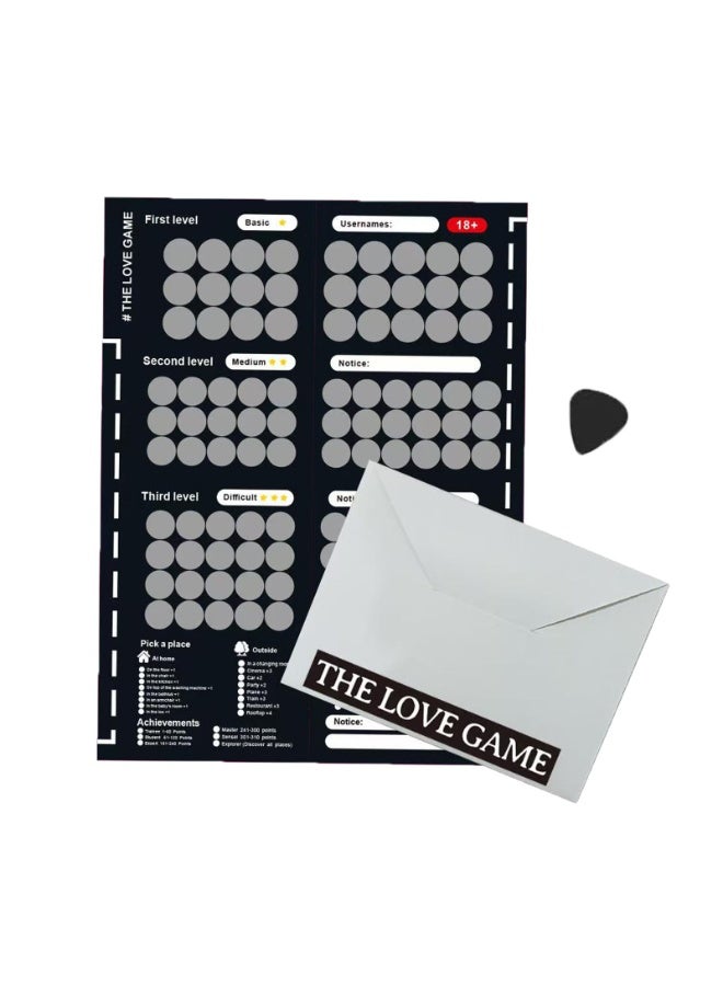 YelaJoy Scratch Off Poster,104 Date Night Ideas, Date Night Scratch Off Cards,Perfect Addition And Decoration For The Bedroom Great Idea For Any Couple.(Black) - Image 1