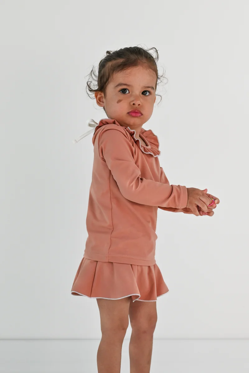 Bodi Loves  Wimbledon Swimsuit Girls Rosewood for Women | Best Price UAE
