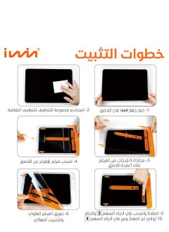 Iwin Iwin screen protector self-installation for iPad Air 10.9 inch, version 5/4/3 - Clear  - Image 5