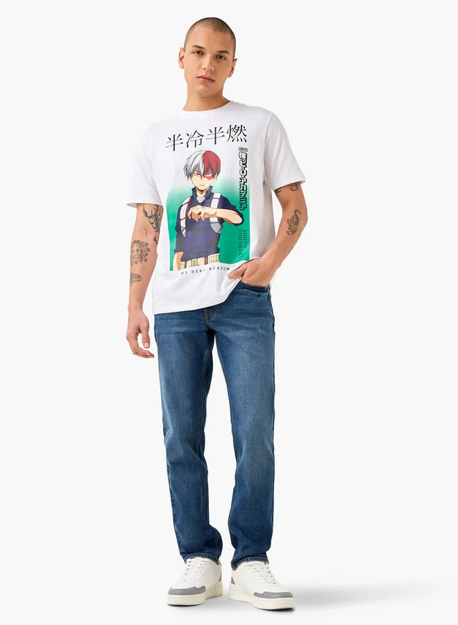 Lee Cooper Lee Cooper Slim Fit Jeans with Button Closure and Pockets