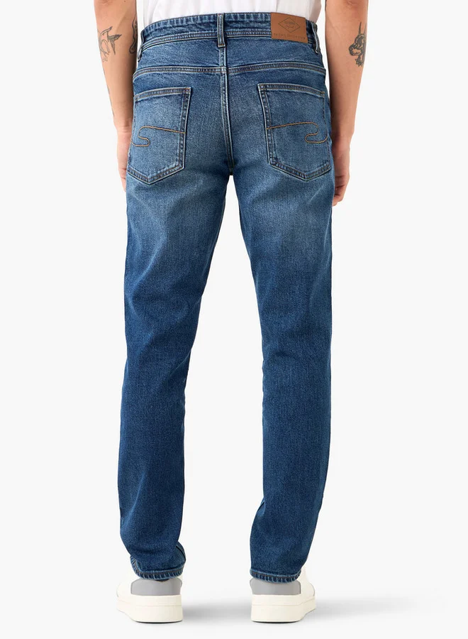 Lee Cooper Lee Cooper Slim Fit Jeans with Button Closure and Pockets