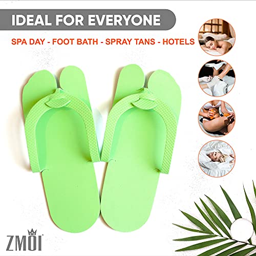 ZCollection 12 Pairs Eva Disposable Pedicure Slippers Anti-Slip Party Pack ZMOI Collection - Image 5