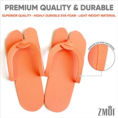 ZCollection 12 Pairs Eva Disposable Pedicure Slippers Anti-Slip Party Pack ZMOI Collection - Image 4