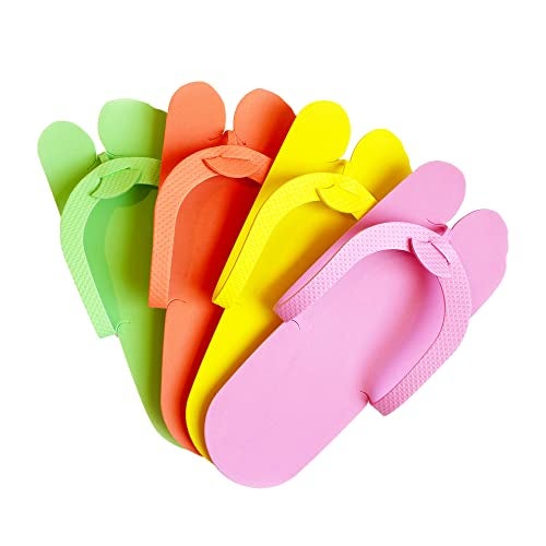 ZCollection 12 Pairs Eva Disposable Pedicure Slippers Anti-Slip Party Pack ZMOI Collection - Image 1