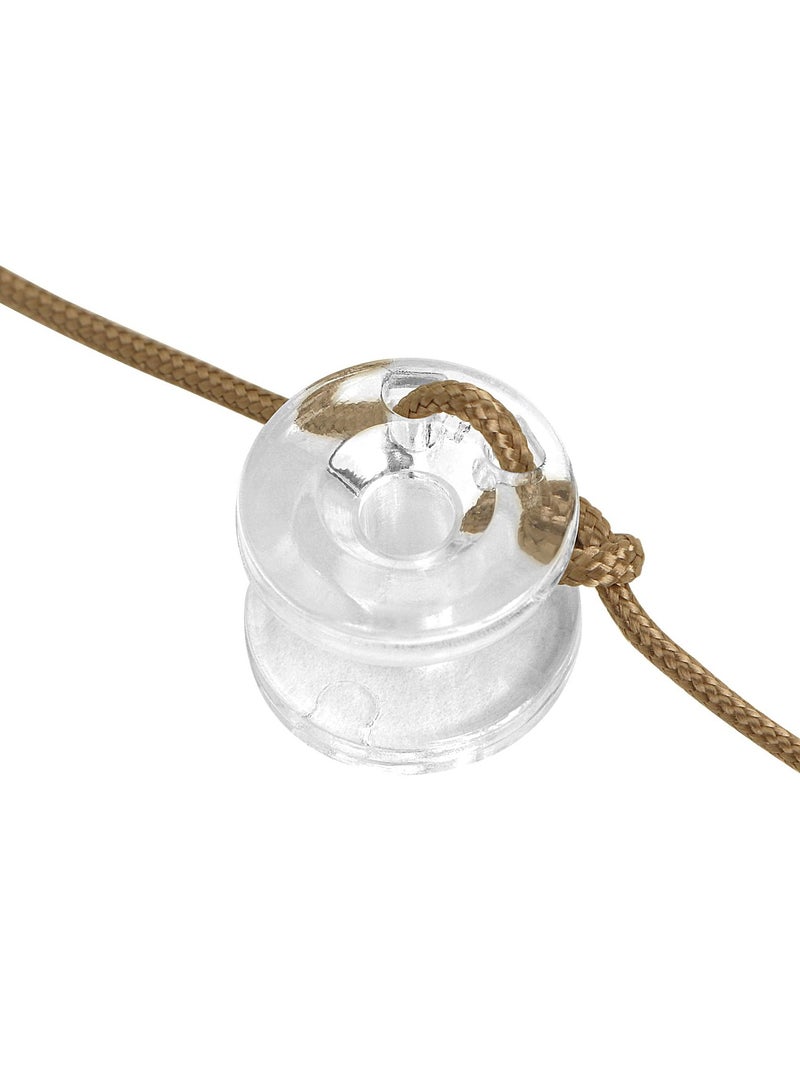 SOLARAE RV Pleated Shade Repair Kit, RV Window Shade Restringing Kit Includes Five 20 FT Cords, Ten Cord Retainers, Ten Cord Bushings, Three Springs and Cord Threading Tool for Repair of RV Pleated Blind-Tan - Image 2