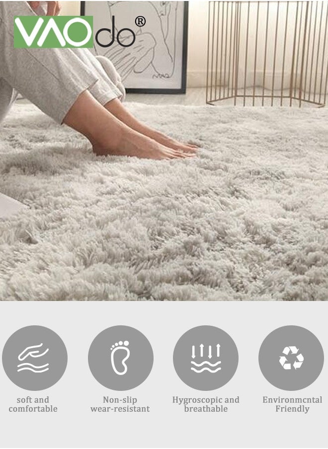 VAOdo - Plush and Fluffy Carpet No Shedding Home Decoration Soft Runway Rug Suitable for Children's Room Dorm Bedside Rug 180*200CM - Image 1