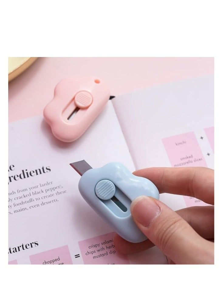 Cool Baby COOLBABY 2pcs Mini Small Utility Knives Stationery Office Students Dismantling Express Cutter(pink)  - Image 4