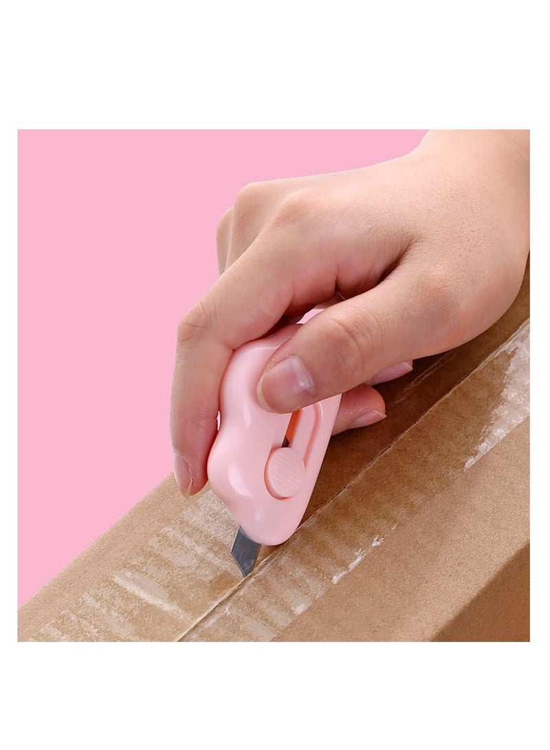 Cool Baby COOLBABY 2pcs Mini Small Utility Knives Stationery Office Students Dismantling Express Cutter(pink)  - Image 3