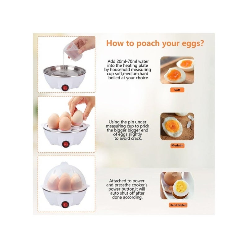 Egg Cooker White/Clear - Image 4
