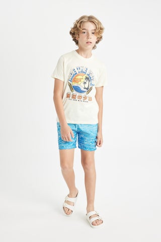 Boy Printed Short Sleeve T-Shirt Swim Shorts 2 Piece Set - pzsku/ZB1EDB34BA1FB06C1A38EZ/45/1748351681/97164f14-3691-497b-a4e9-42aabd5fbeac
