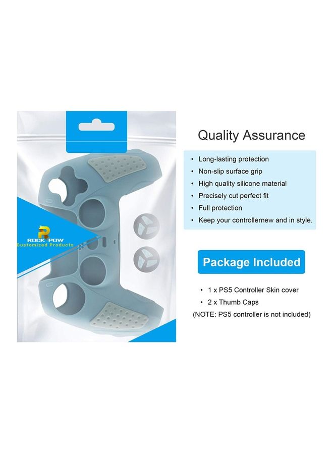 Silicone Grip Protector Rubber Case Cover Set for PS5 Controller - Image 3