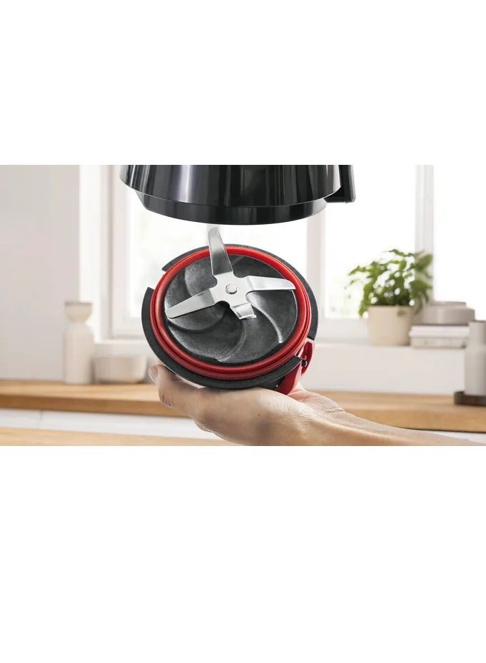بوش خلاط قائم 1200 واط تصميم 4 شفرات 4 أجنحة، ستانلس ستيل، مستويات سرعة 2 - Image 2