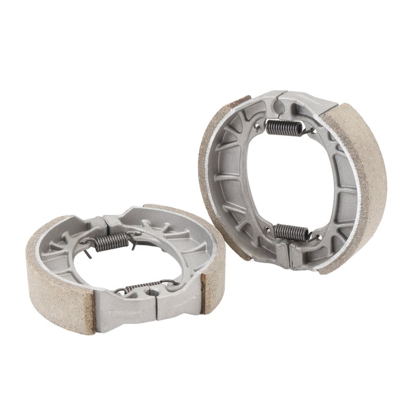 Drum Brake Pad Shoes 2pcs Aluminum Alloy & Semimetal - Stable Braking Performance for 6.5 Hp 196cc MB165 MB200 BT200X CT200U CRF70 GY6 49cc 50cc Scooter Moped ATV - Image 2