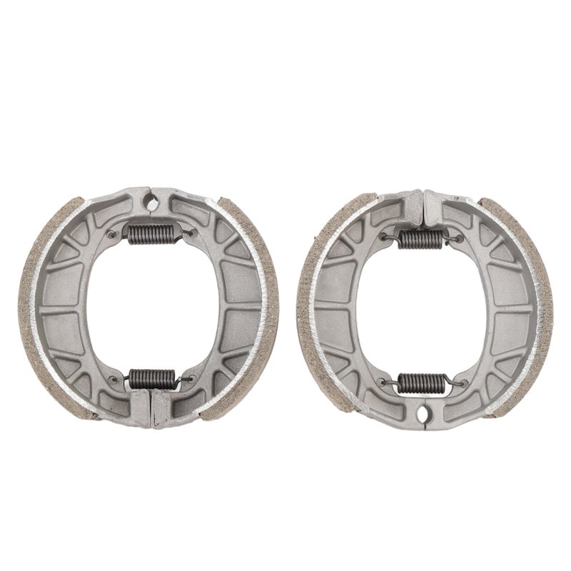 Drum Brake Pad Shoes 2pcs Aluminum Alloy & Semimetal - Stable Braking Performance for 6.5 Hp 196cc MB165 MB200 BT200X CT200U CRF70 GY6 49cc 50cc Scooter Moped ATV - Image 1