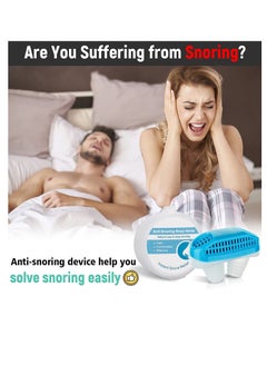KASTWAVE Anti-Snoring Device Mini Air Purifier Sleeping Breath Aid Nose Clip Snore Stopper to Ease Breathing Snoring Natural Comfortable Sleep Snoring Stop Snoring Noise Silent Night Sleep for Women Men  - Image 3
