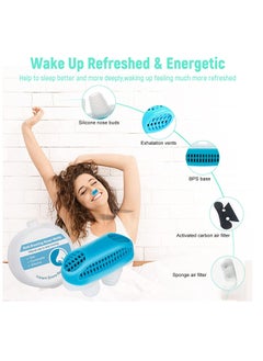 KASTWAVE Anti-Snoring Device Mini Air Purifier Sleeping Breath Aid Nose Clip Snore Stopper to Ease Breathing Snoring Natural Comfortable Sleep Snoring Stop Snoring Noise Silent Night Sleep for Women Men  - Image 5