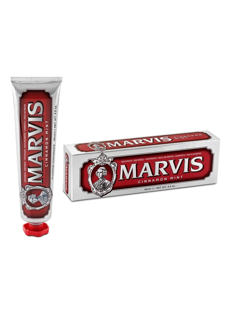Marvis Cinnamon Mint Toothpaste 85ml – Whitening, Fresh Breath, Premium Italian Toothpaste - Image 1