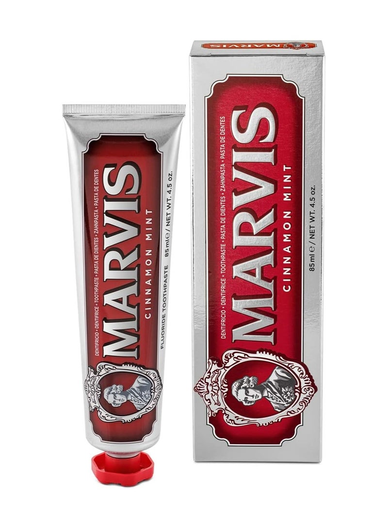 Marvis Cinnamon Mint Toothpaste 85ml – Whitening, Fresh Breath, Premium Italian Toothpaste - Image 2