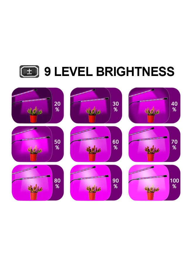 Generic Clip-on Plant Flower Succulent Grow Light USB Full Spectrum Indoor Growing Nursery Replenishing Waterproof Light 3H/9H/12H Timing 9-Gear Dimming  - Image 5