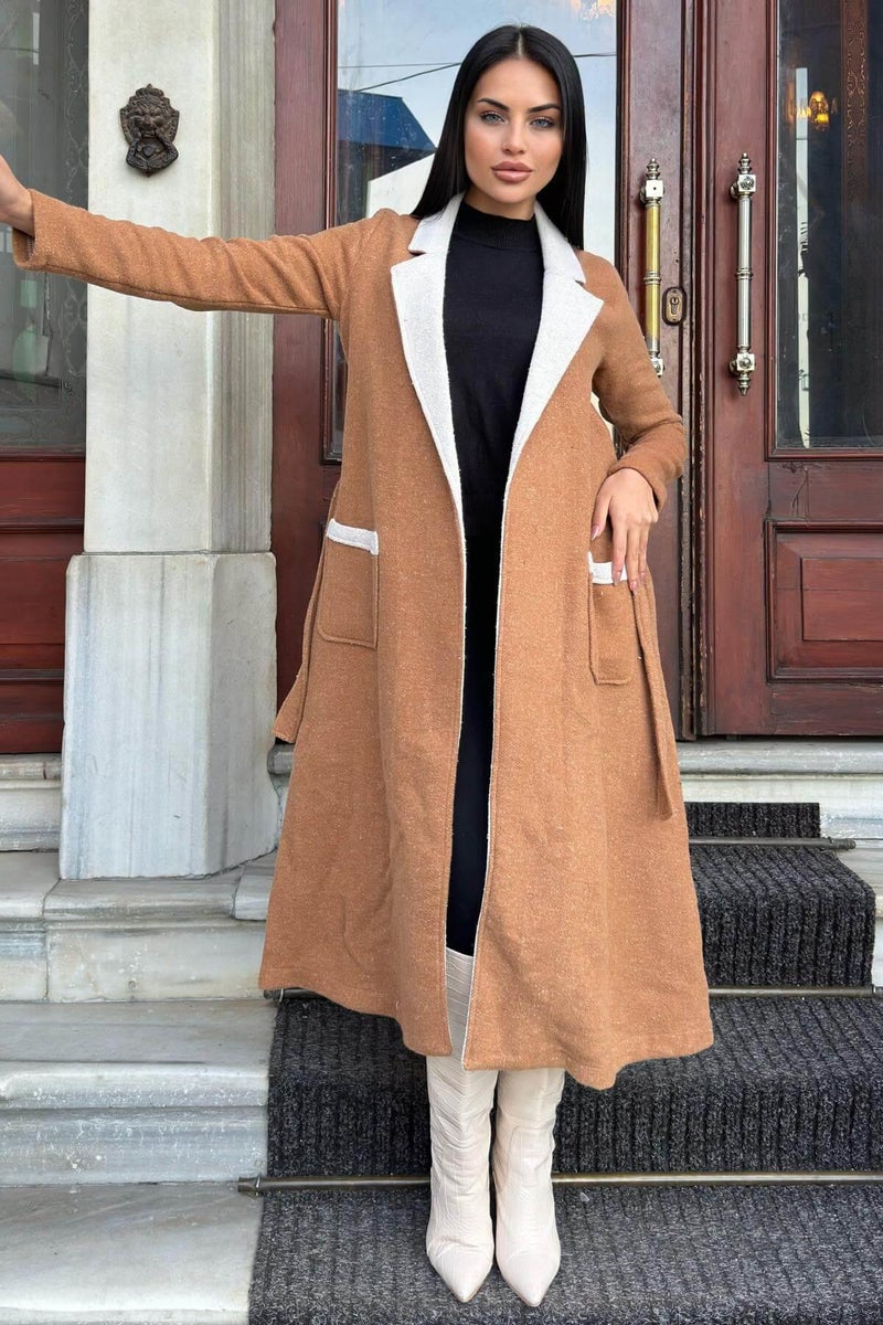 Weshaya Coat Women Camel brown - Image 5