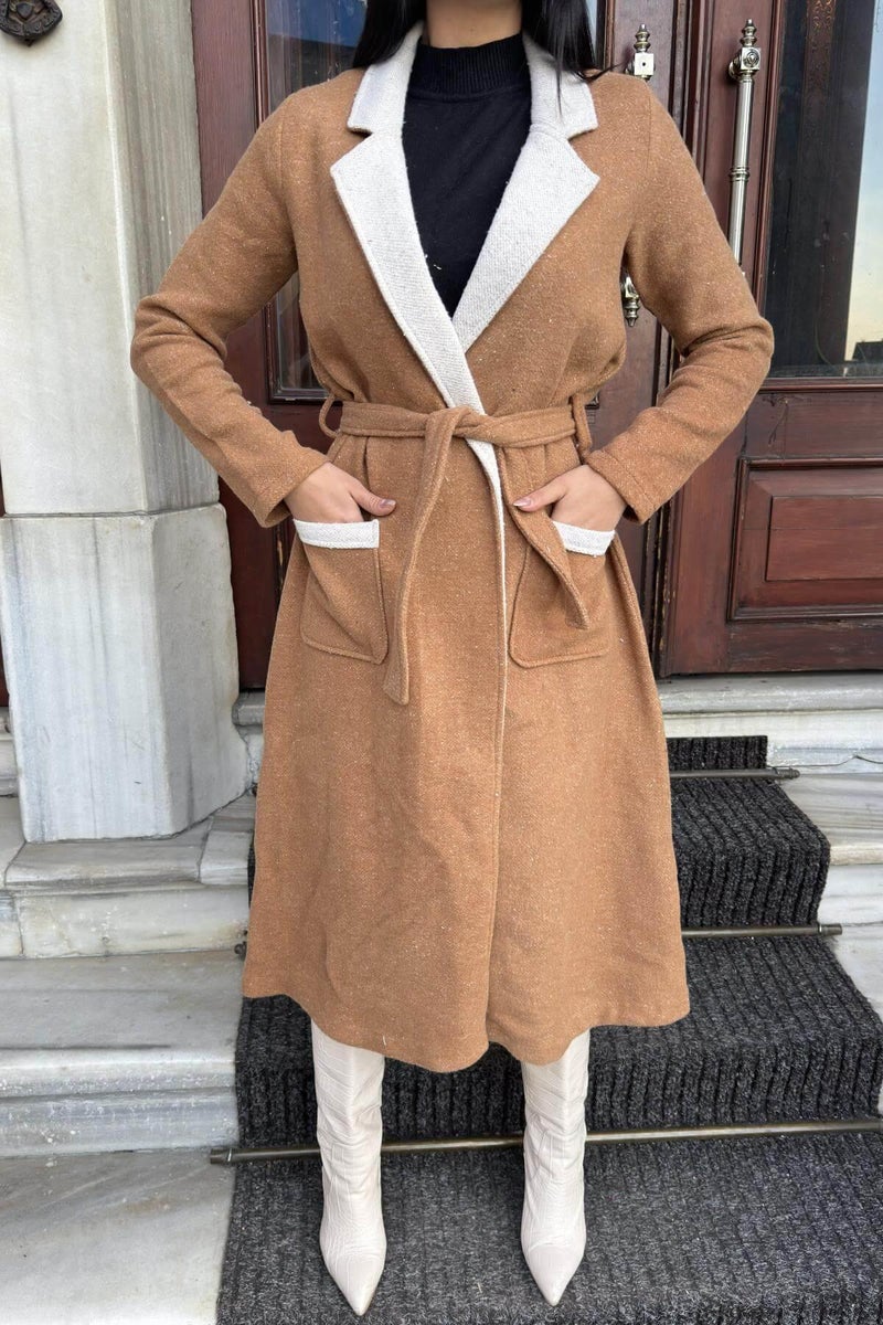 Weshaya Coat Women Camel brown - Image 2