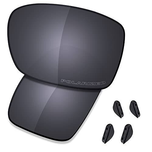 SAUCER Premium Replacement Lenses for Oakley Turbine OO9263 Sunglasses High Defense - Shield Black Polarized - Image 1