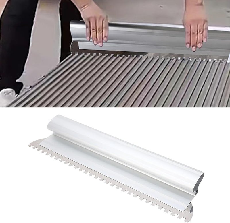 16 Inch Square Notch Trowel for Tile Adhesive and Flooring Masonry Work - Image 5