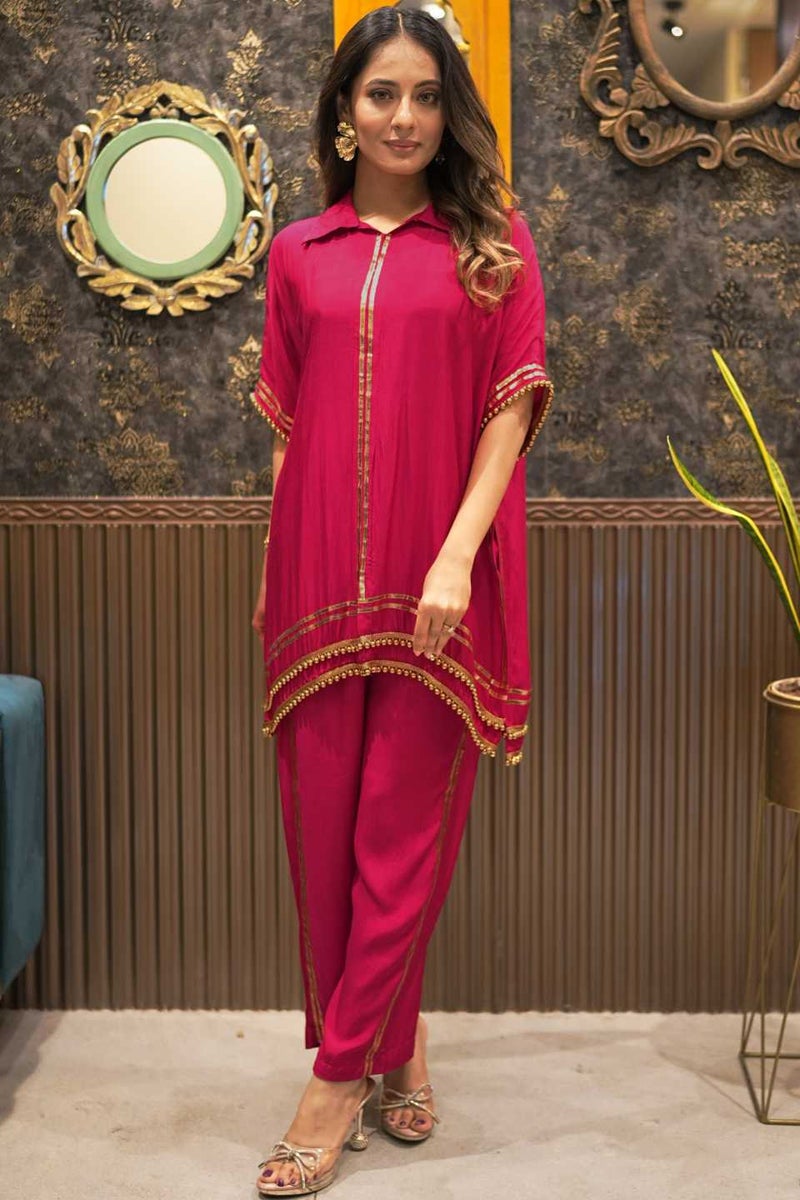 PRASHA Guldasta Coord Set - Gulabo - Image 1