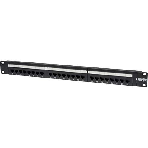 Tripp Lite 24-Port 1U Rackmount Cat6 110 Patch Panel 568B, RJ45 Ethernet(N252-024) - Image 1