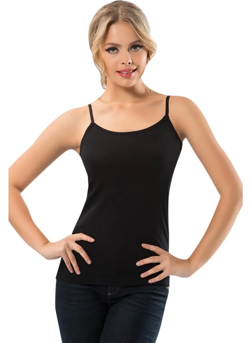 Anıt Thin Adjustable Strap Wide Neck Undershirt 2807
